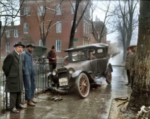 Batida de automóvel, Washington D.C, 1921