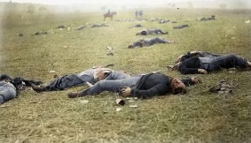 Fotografia que eterniza a fragilidade humana, tirada na Batalha de Gettysburg, em 1863