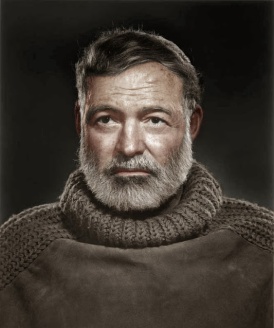 Retrato de Ernest Hemingway, por Yousuf Karsh (1957)